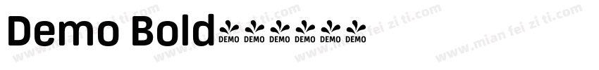 Demo Bold字体转换